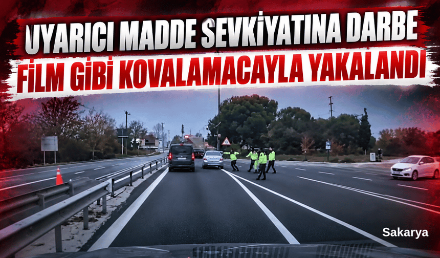 Uyuşturucu kuryesi film gibi kovalamaca ile yakalandı