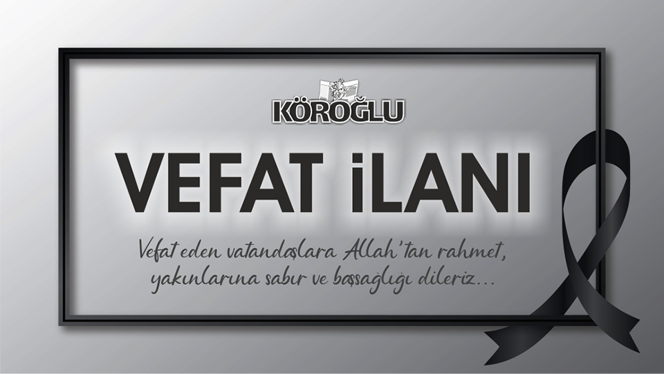 Bolu'da Vefat İlanları (22.07.2026)