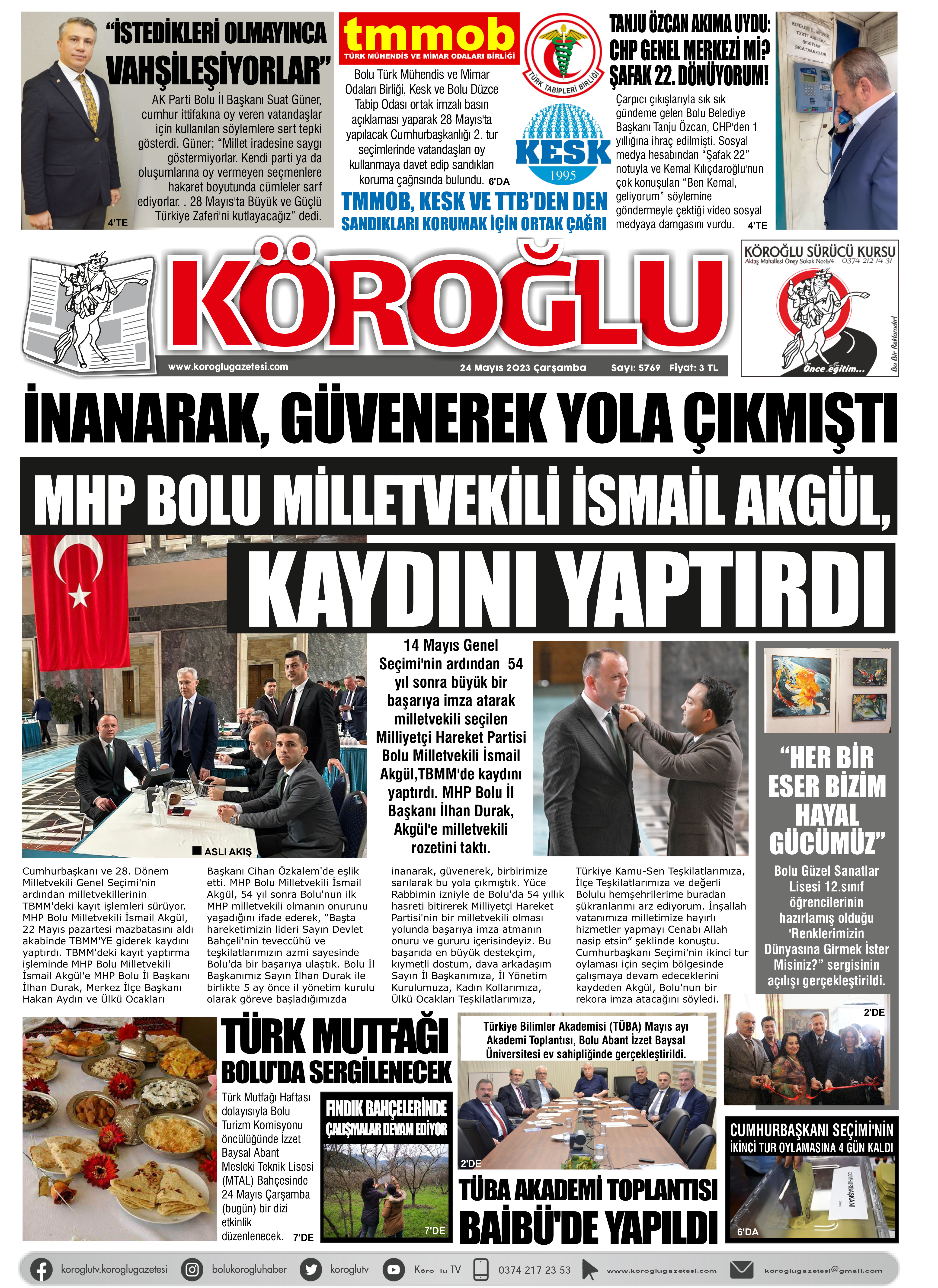 Köroğlu Gazetesi (24.05.2023)
