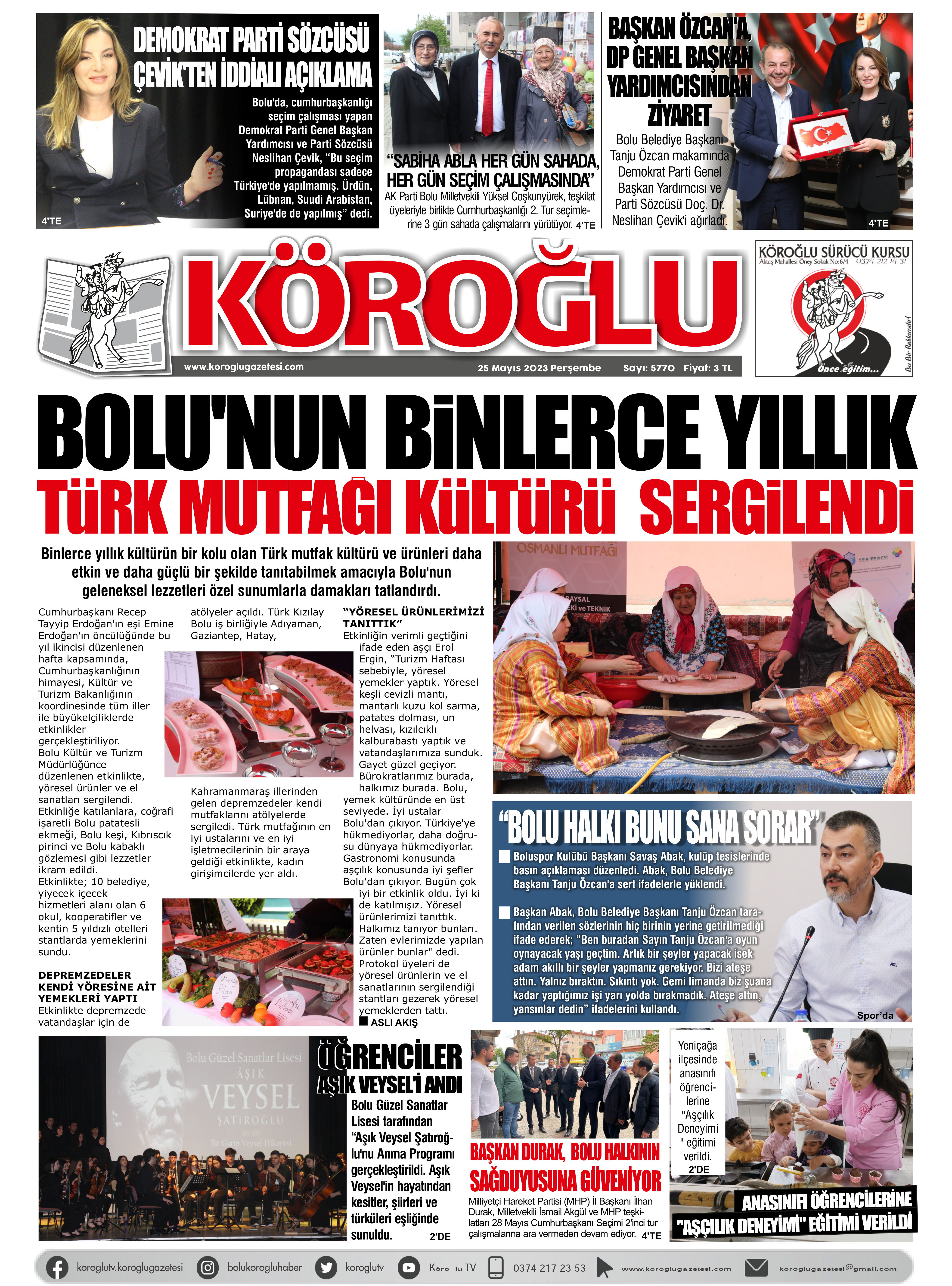 Köroğlu Gazetesi (25.05.2023)