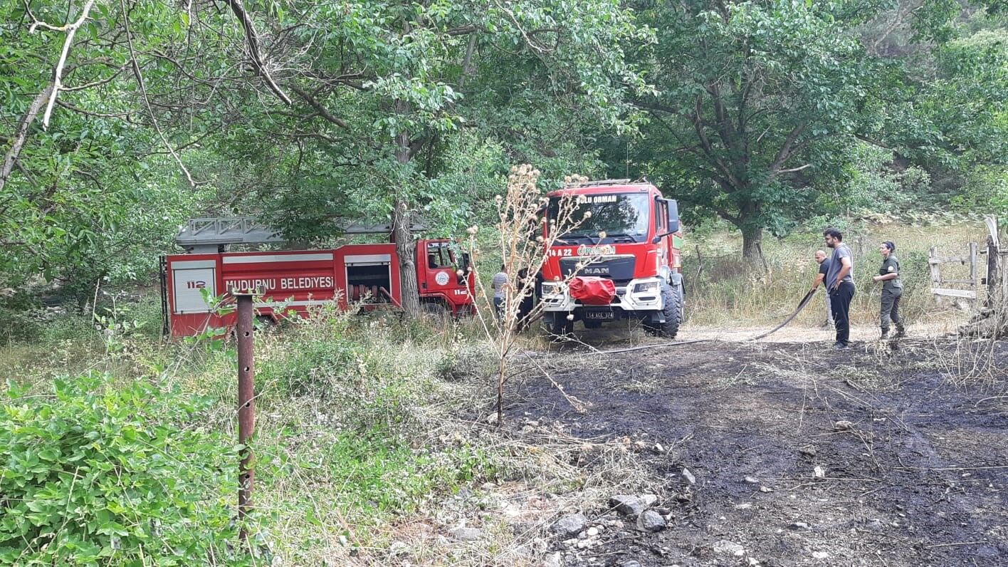 Bolu Mudurnu Tarla Yangını