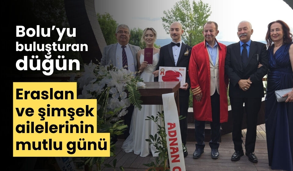 Bolu’yu buluşturan düğün Arif müdürün mutlu günü