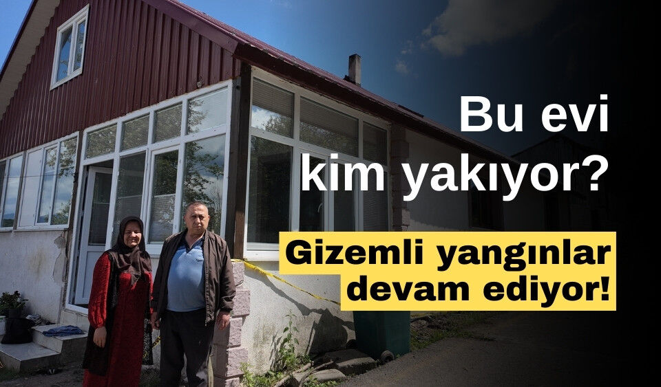 Düzce’deki, kendi kendine yanan ev, tamamen yandı