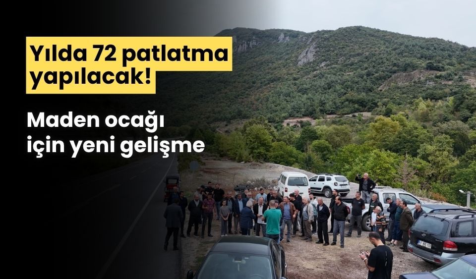 Yılda 72 patlama yapılacak Avdullar Kalker Ocağı için ÇED istendi