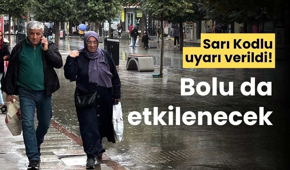Batı Karadeniz için sarı kodlu uyarı verildi!