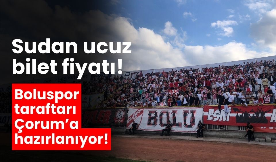 Boluspor maçında sudan ucuz bilet fiyatı!