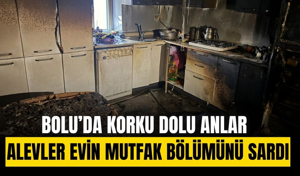 Mutfakta çıkan yangına itfaiye ekipleri müdahale etti