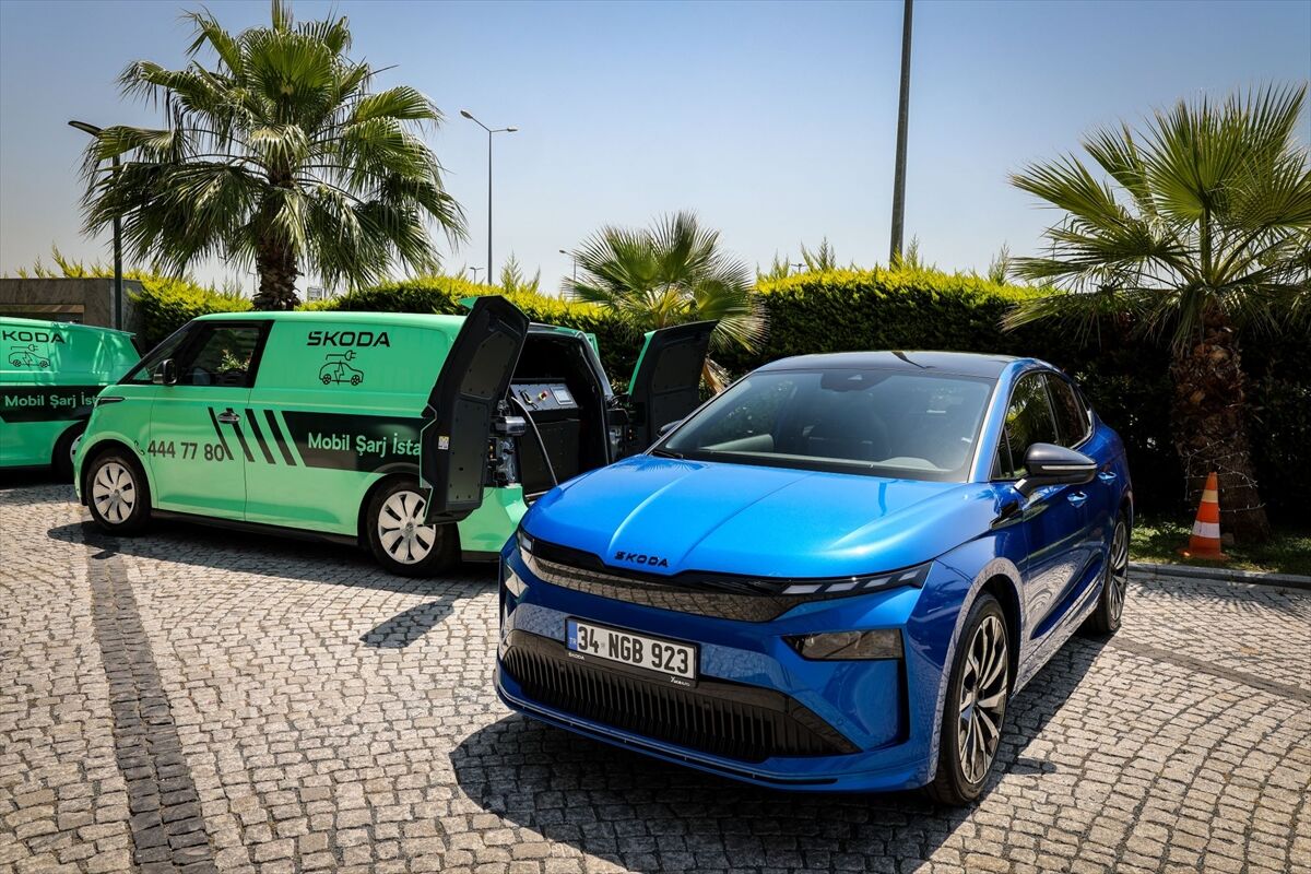 Skoda'dan mobil şarj istasyonlarıyla yılın ilk 6 ayında 1070 elektrikli araca destek
