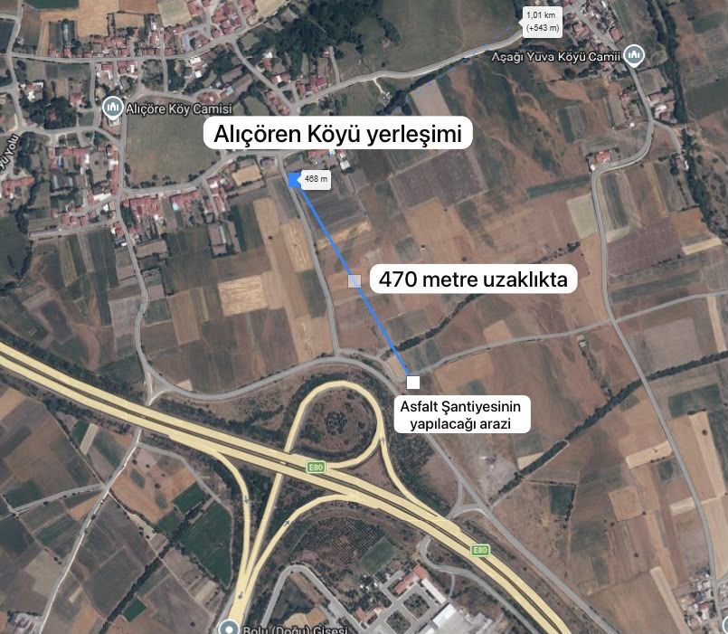 Bolu Asfalt Şantiyesi Tepki (1)-1