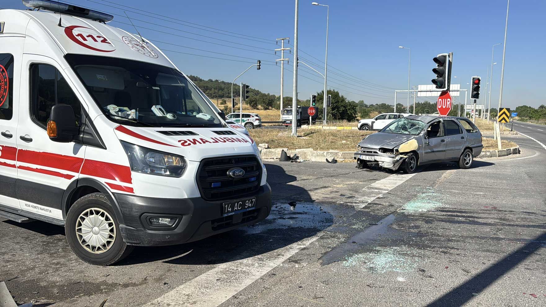 Bolu'da Feci Kaza, 5 Kişi Yaralandı (1)
