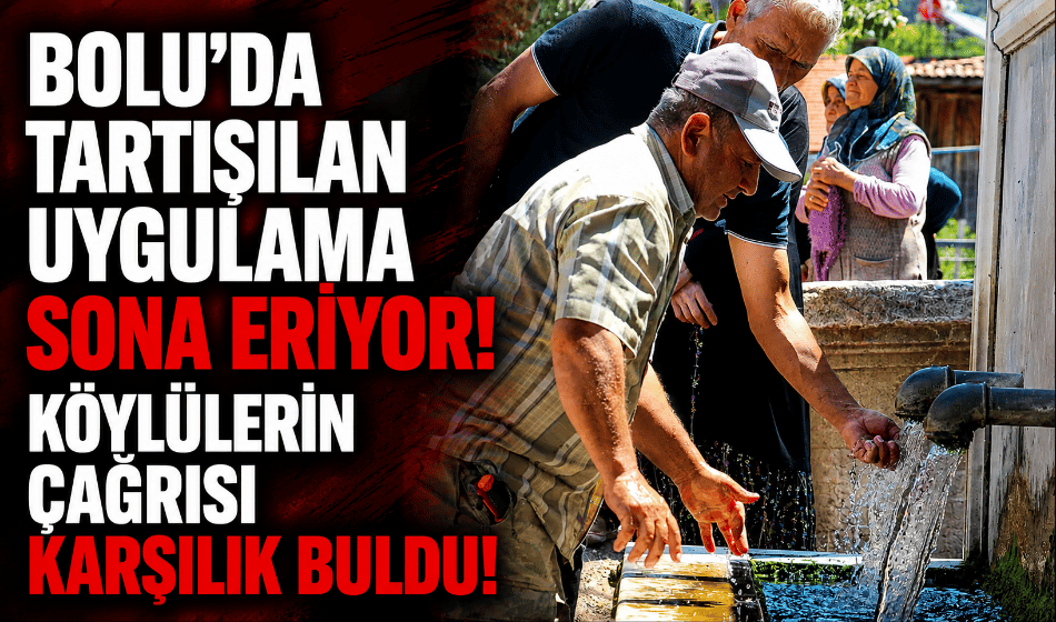 Bolu’da tartışılan su sayacı uygulaması iptal ediliyor!