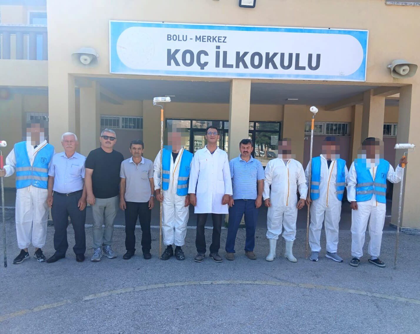 Bolu'da Yükümlüler Okul Boyadı (4)