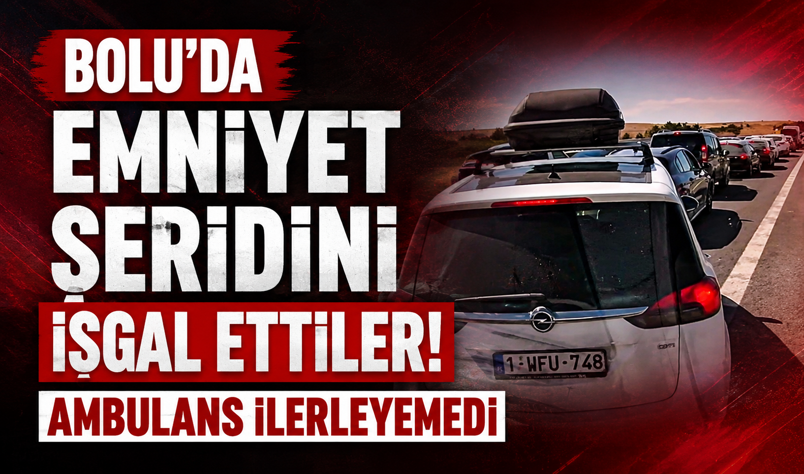 Bolu'da ambulansın önünü kapattılar: "Almanya'da böyle değilsiniz"