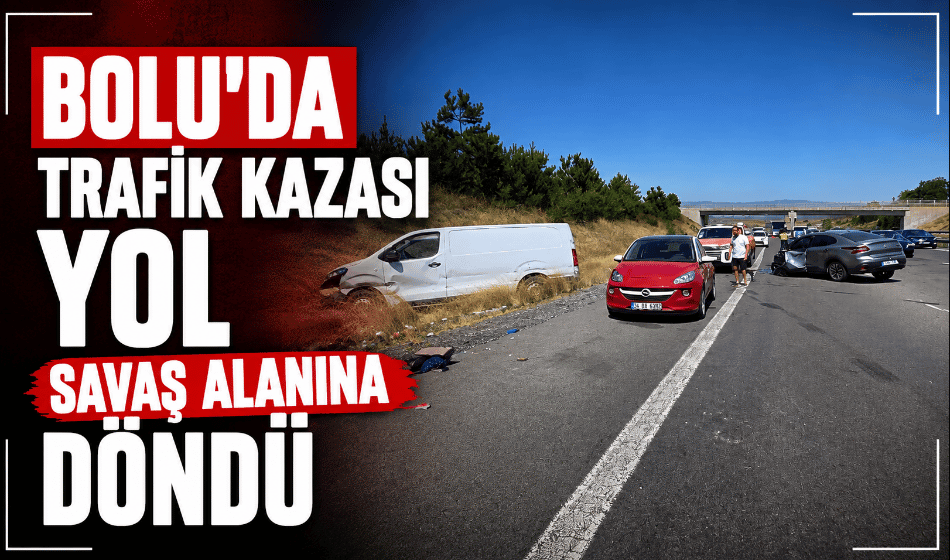Bolu'da trafik kazasında 3 kişi yaralandı