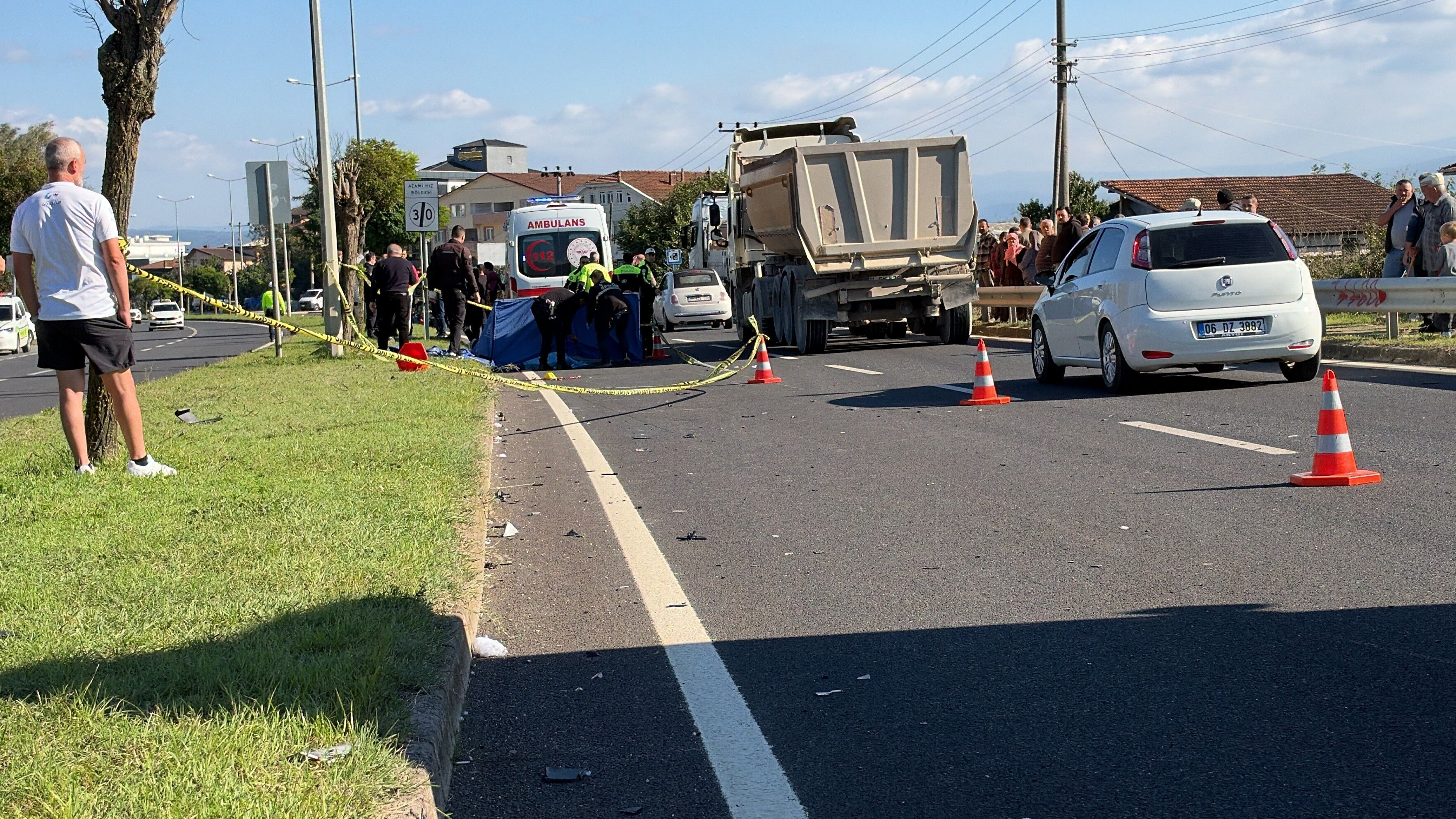 Düzce'de motosiklet kazası:sürücü hayatını kaybetti