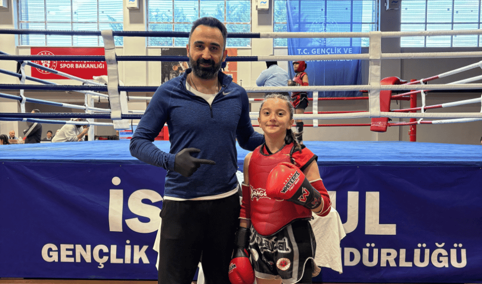 Minik Sporcu Ringde Tarih Yazdı! Cumhuriyet Kupası'nda Altın Madalya (2)