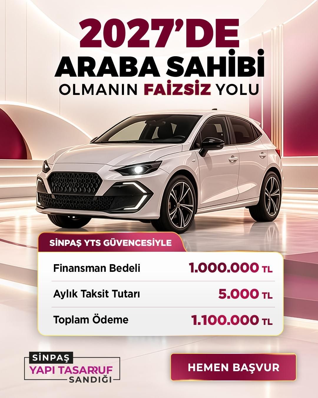 Sinpaş Yts Bolu Şubesi’nden Araç Sahibi Olmak Isteyenlere Fırsat! (1)