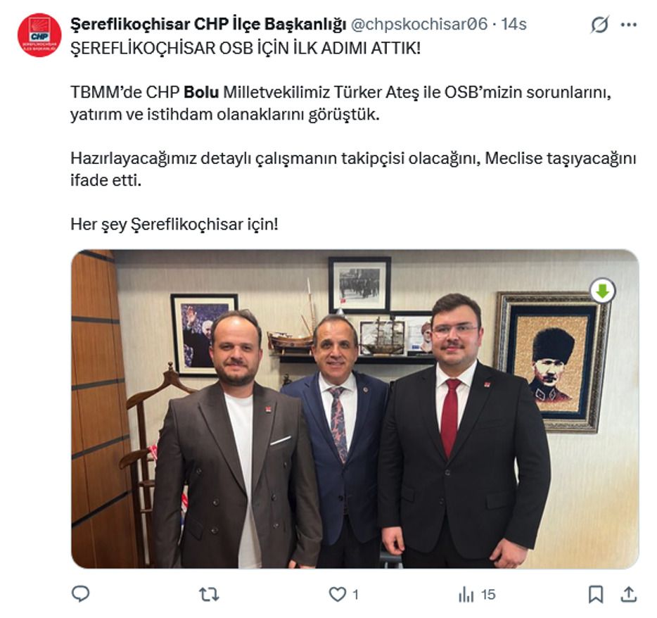 Türker Ateş, Şereflikoçhisar
