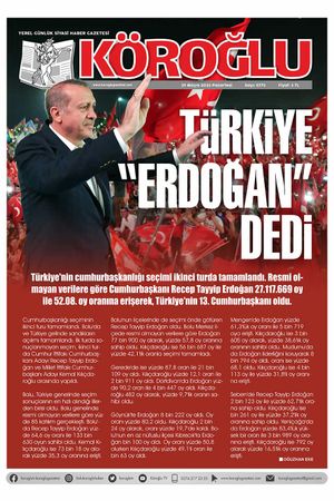 Köroğlu Gazetesi (29.05.2023)