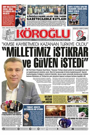 Köroğlu Gazetesi (01.06.2023)