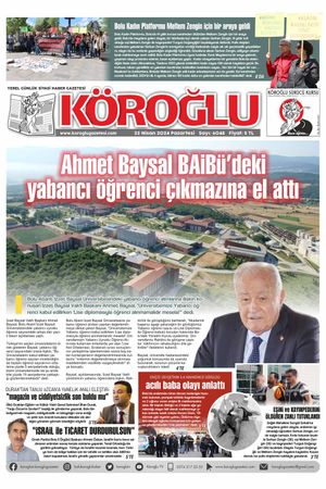 Köroğlu Gazetesi (22.04.2024)